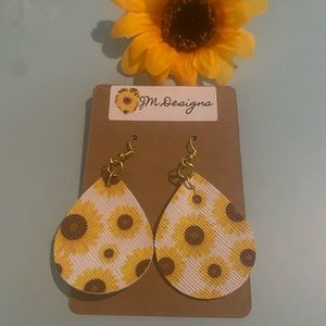 Sunflower earrings